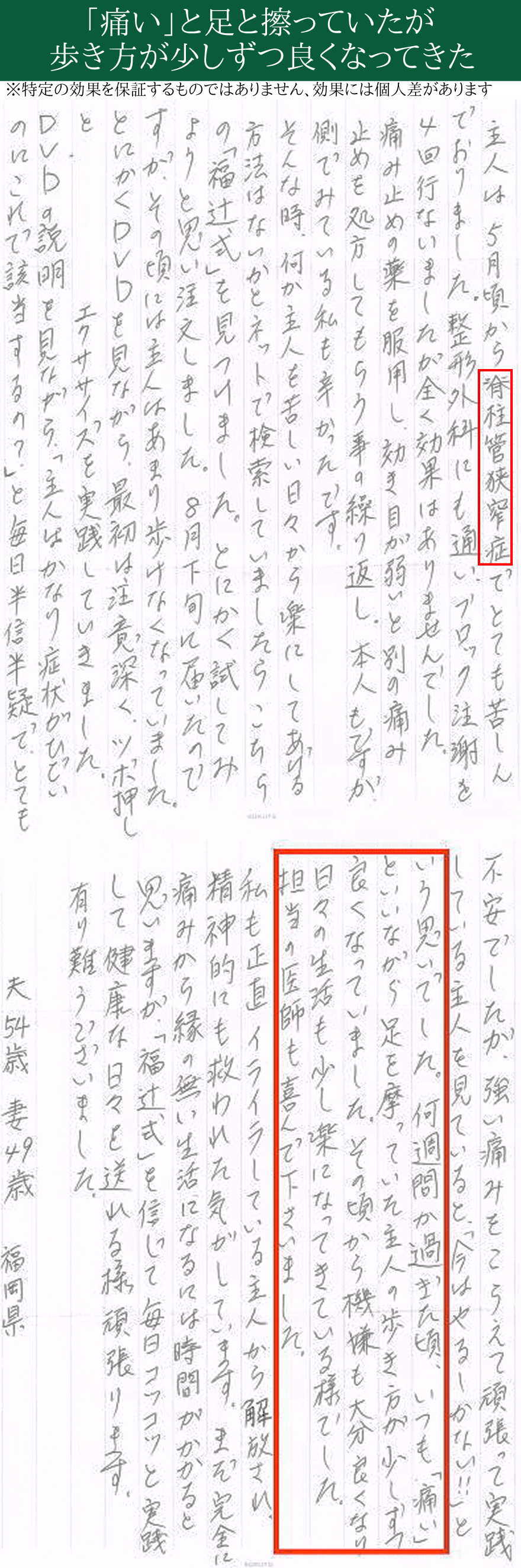 脊柱管狭窄症1分スタスタストレッチDVD